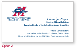 Formal business card with Mbird- horizontal