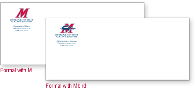 Formal envelopes- with the M or Mbird